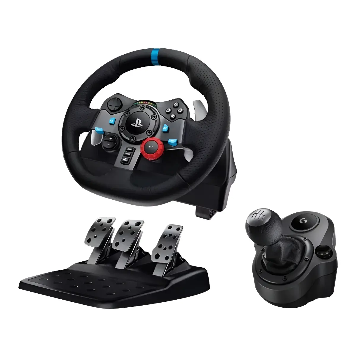 VOLANTE TIMÓN CON PEDALES G29+ PALANCA LOGITECH PC,PS5PS4PS3 - 1