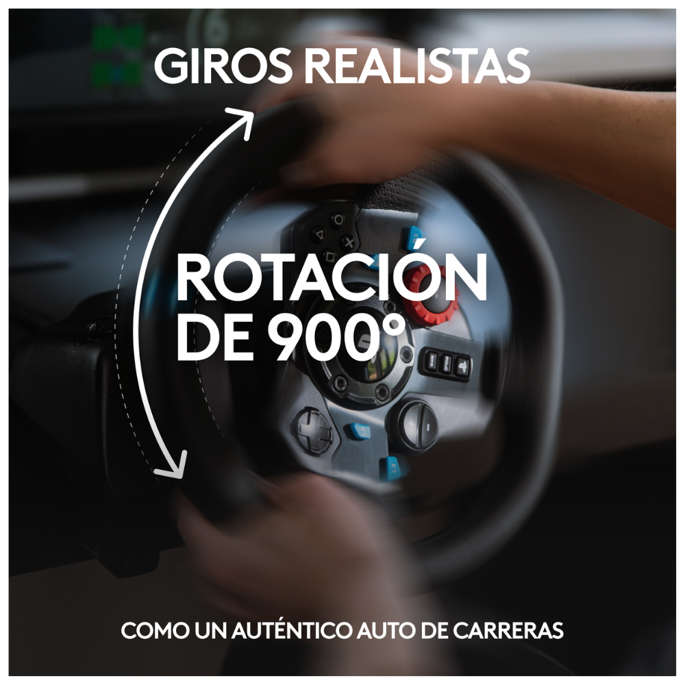 VOLANTE TIMÓN CON PEDALES G29+ PALANCA LOGITECH PC,PS5PS4PS3 - 3