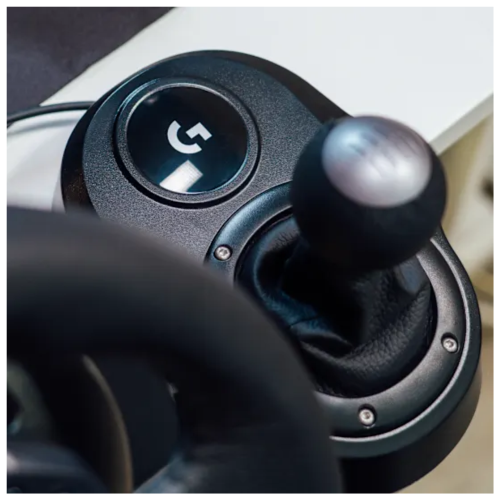 VOLANTE CARRERAS Y PEDALES G923 + PALANCA DE CAMBIOS NEGRO - 7