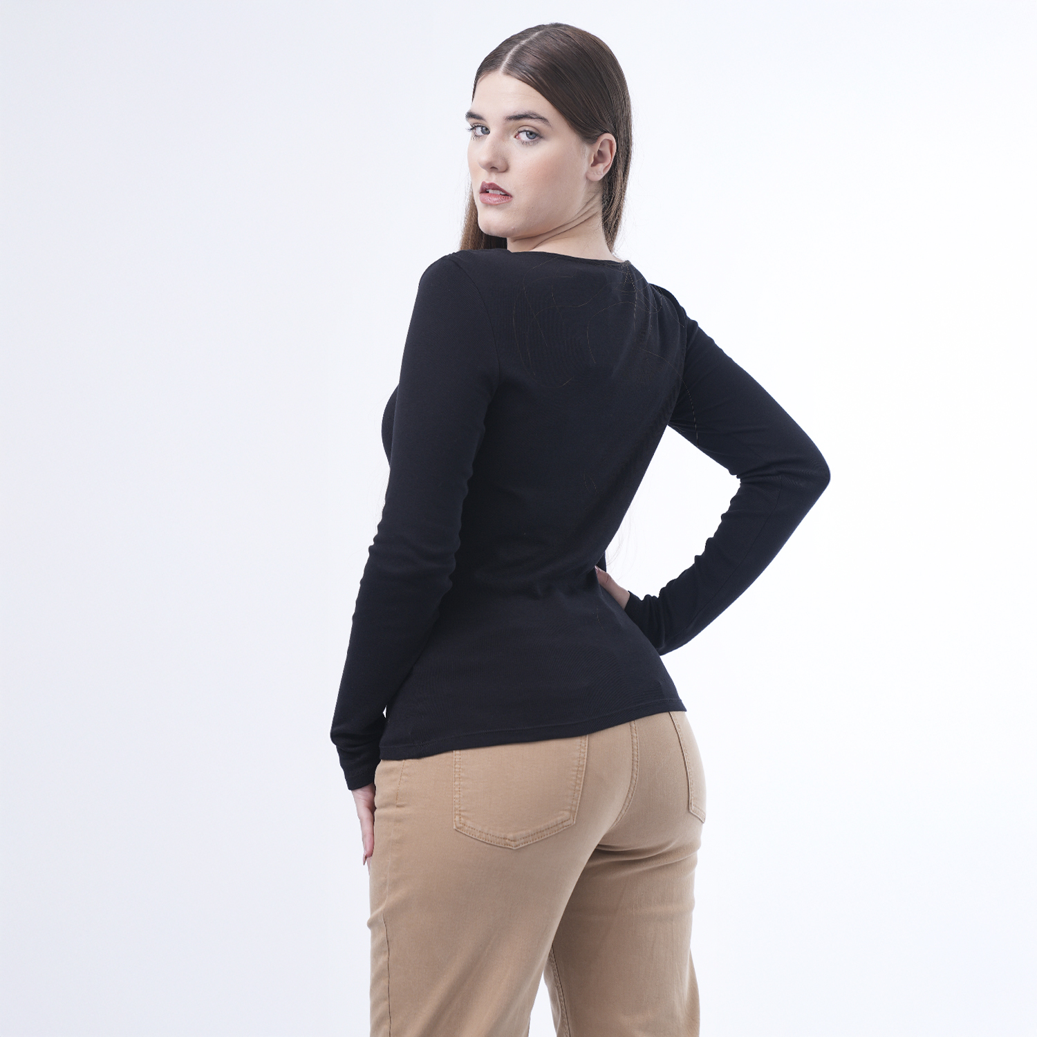 POLO MANGA LARGA BÁSICO MUJER BENETTON - 3