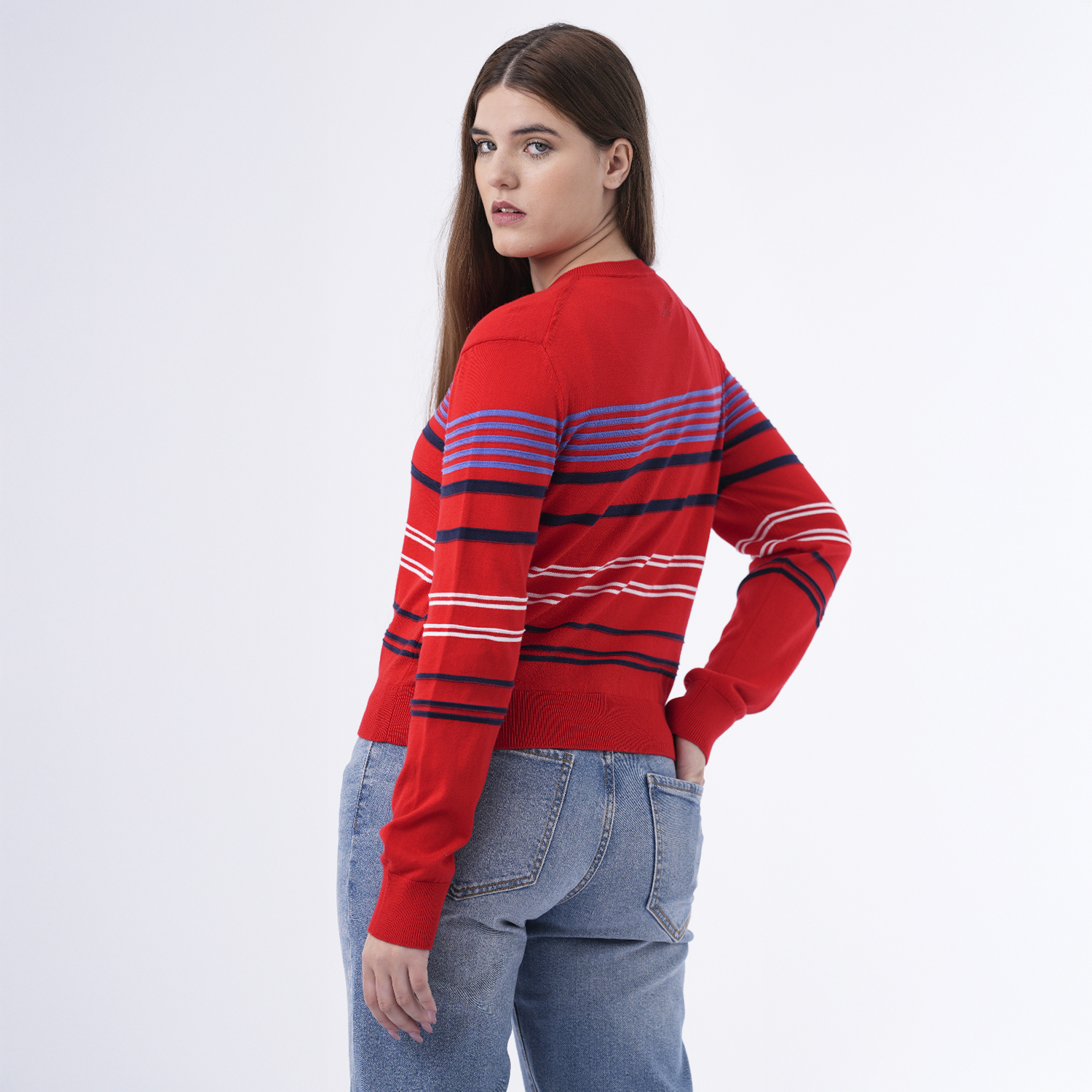 CHOMPA RAYAS MUJER BENETTON - 3