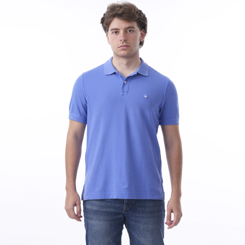 POLO CON CUELLO PIQUE HOMBRE BENETTON - 1
