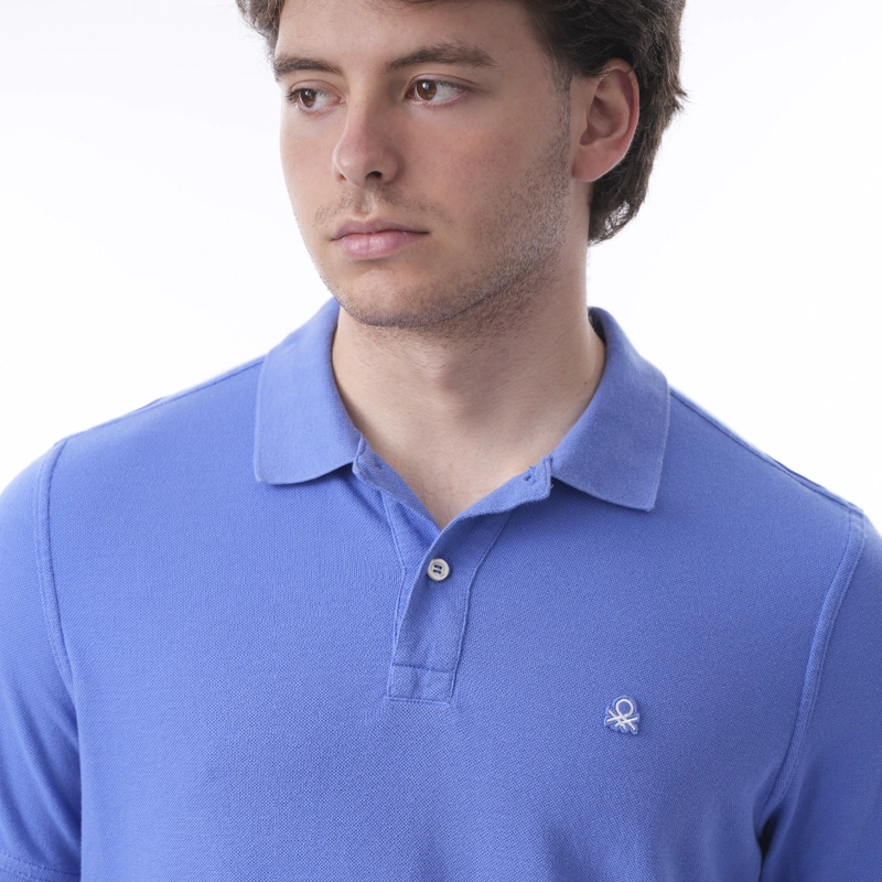 POLO CON CUELLO PIQUE HOMBRE BENETTON - 2