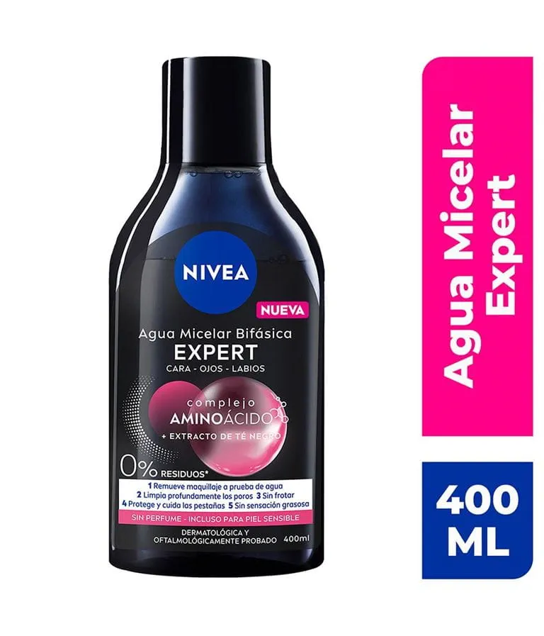 NIVEA MICELLAIR EXPERT LOCIÓN MICELAR BIFÁSICA 400ML - 1