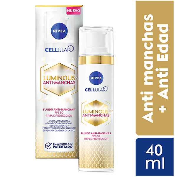 NIVEA LUMINOUS ANTI MANCHAS DÍA SPF50 40ML - 1