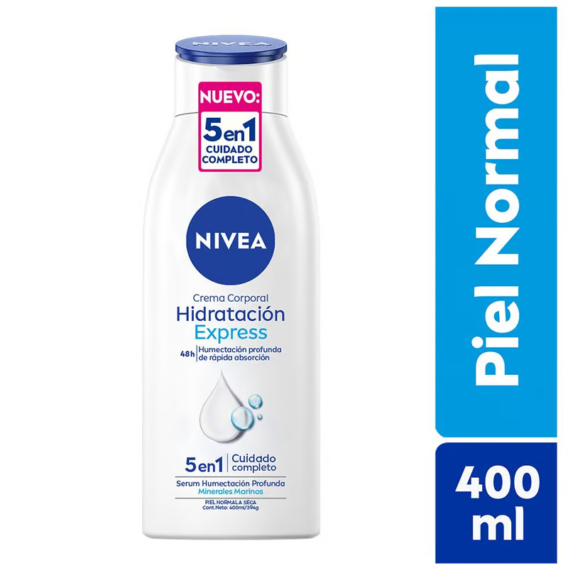 NIVEA BODY HIDRATACIÓN EXPRESS (PIEL NORMAL) 400ML - 1