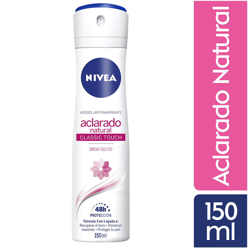 NIVEA DESODORANTE ACLARADO NATURAL CLASSIC TOUCH SPRAY 150ML - 1