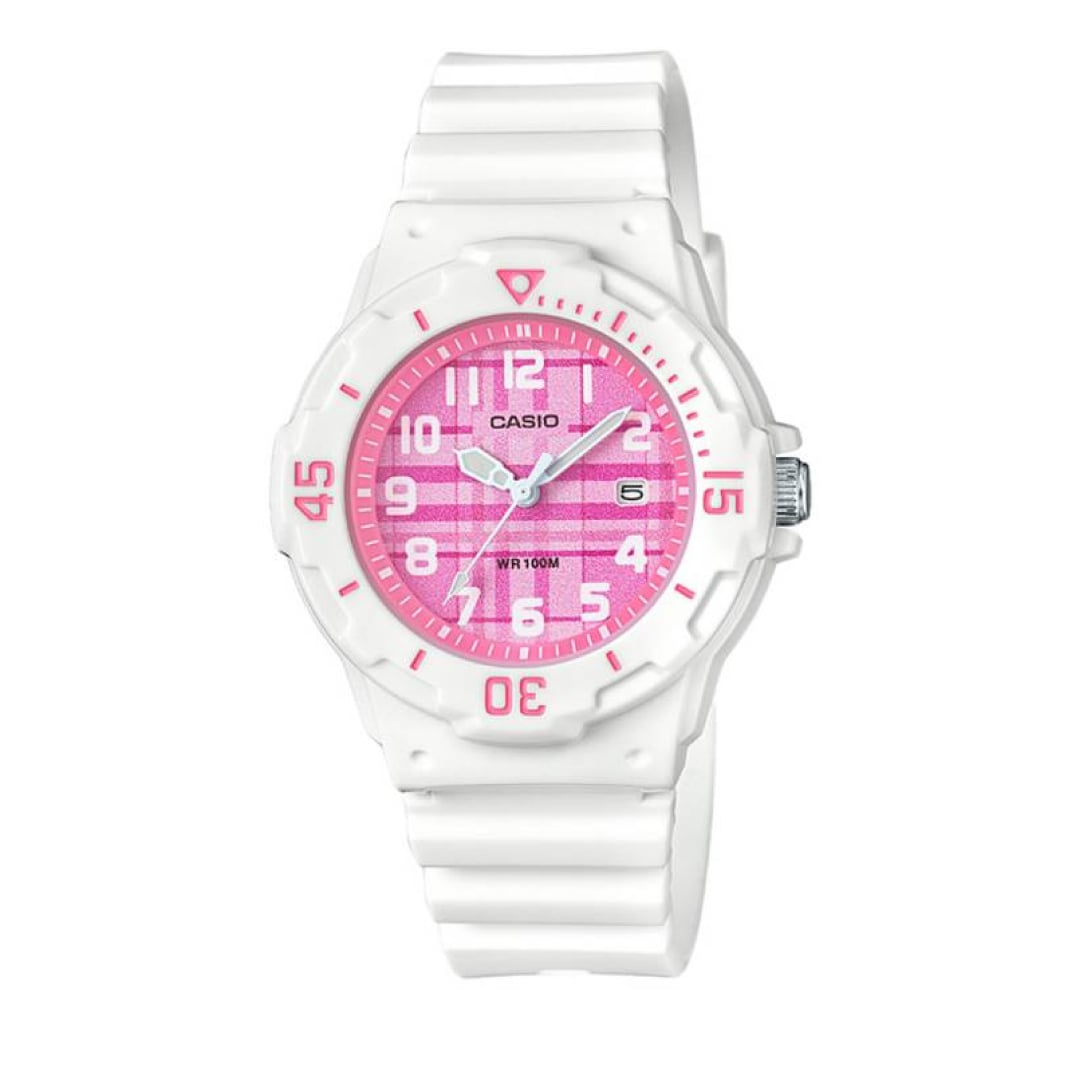 RELOJ CASIO MUJER ANÁLOGO BLANCO LRW-200H-4CVDF - 1