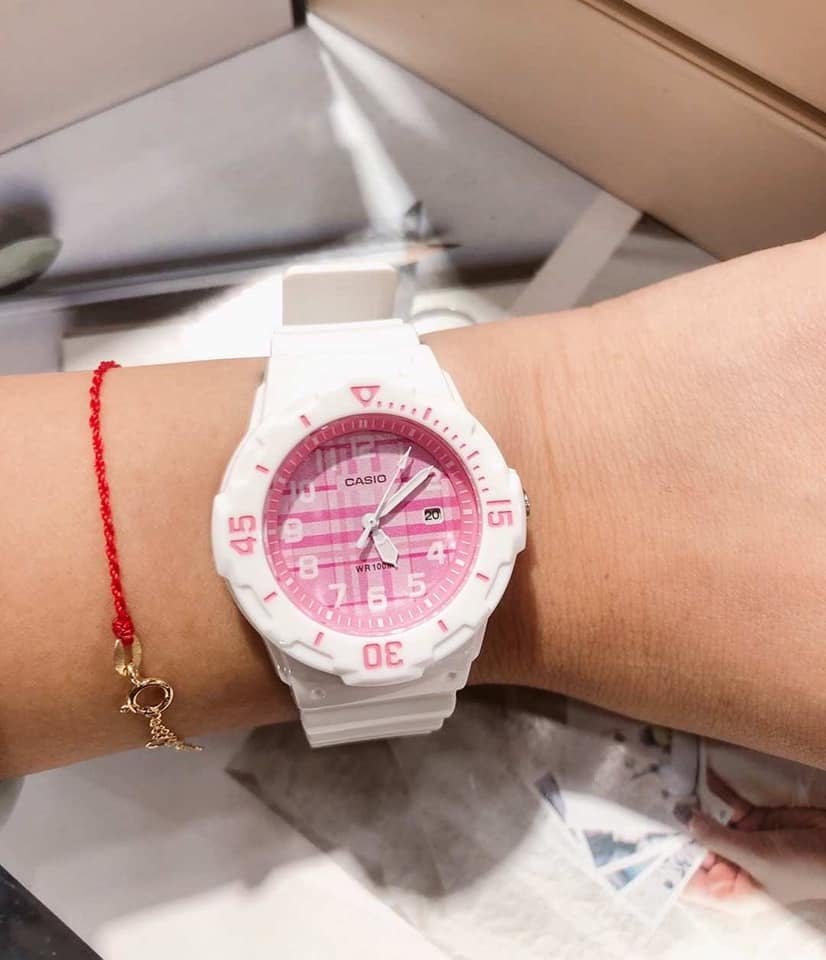 RELOJ CASIO MUJER ANÁLOGO BLANCO LRW-200H-4CVDF - 5