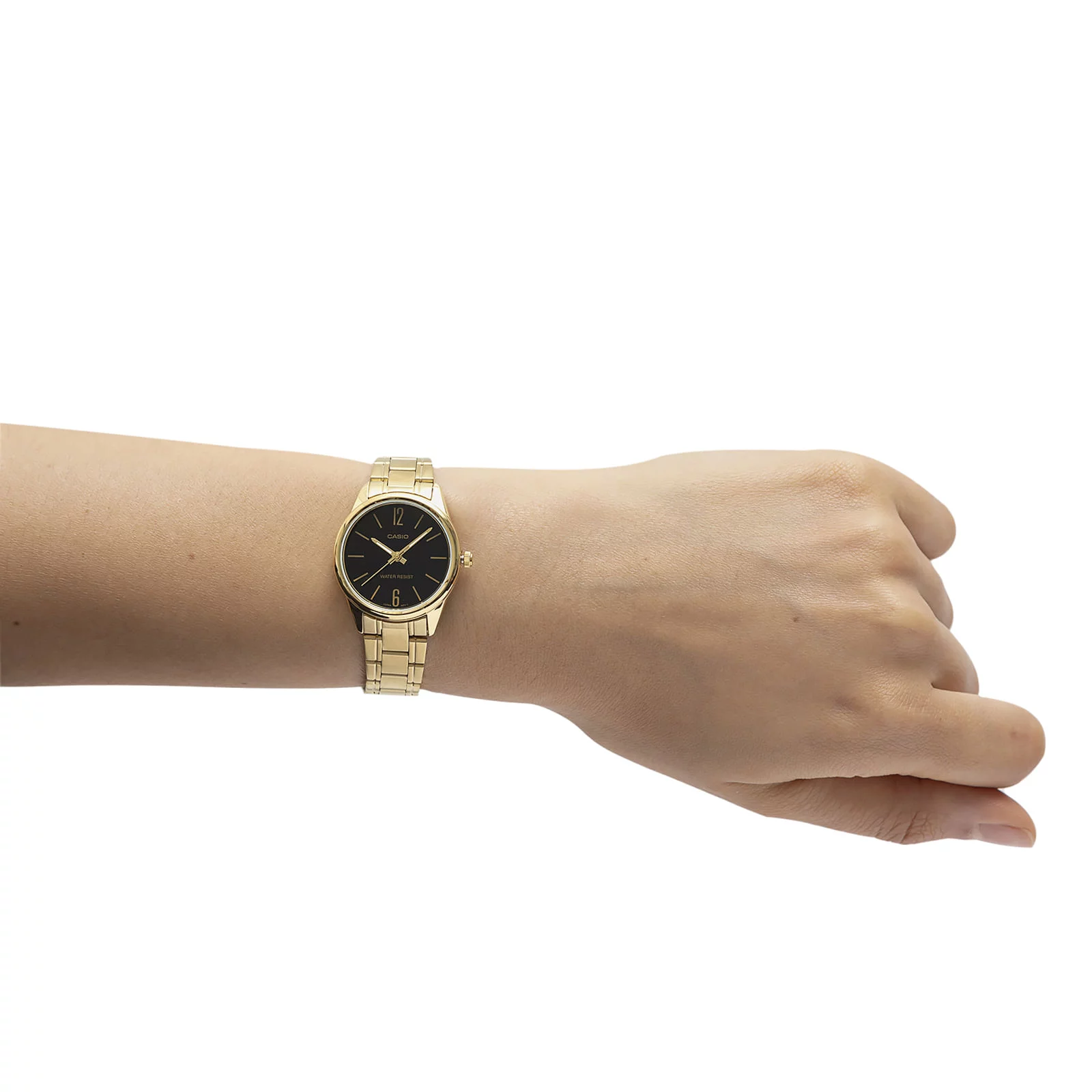 RELOJ CASIO MUJER ANÁLOGO MUJES DORADO LTP-V005G-1B ACERO - 4