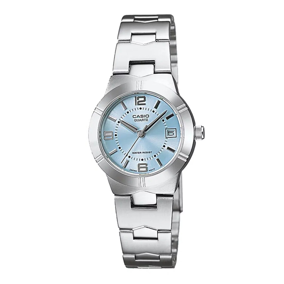 RELOJ CASIO MUJER ANÁLOGO PLATEADO LTP-1241D-2ADF - 1