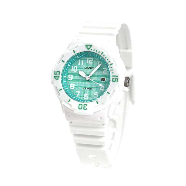 RELOJ CASIO MUJER ANÁLOGO BLANCO VERDE LRW-200H-3CVDF - 2