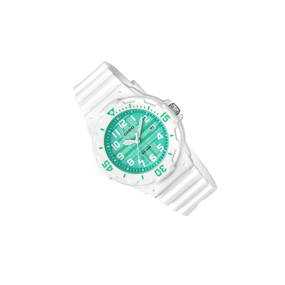 RELOJ CASIO MUJER ANÁLOGO BLANCO VERDE LRW-200H-3CVDF - 3