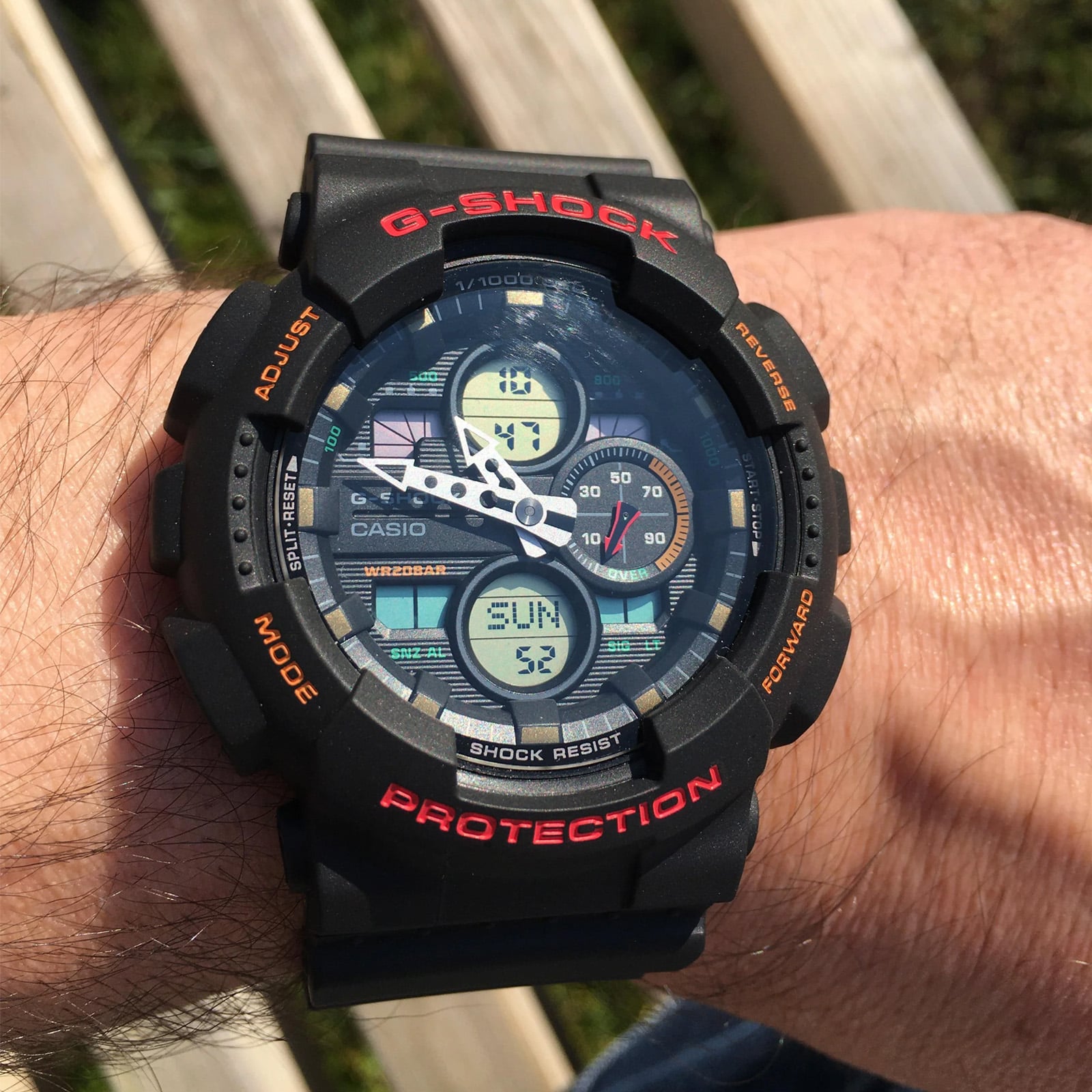 RELOJ HOMBRE ANÁLOGO GA-140-1A4DR RESINA - 4