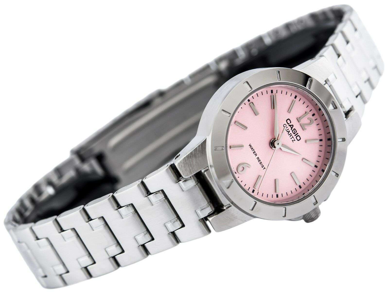 RELOJ CASIO MUJER ANÁLOGO LTP-1177A-4A1DF PLATEADO ROSADO ACERO - 2