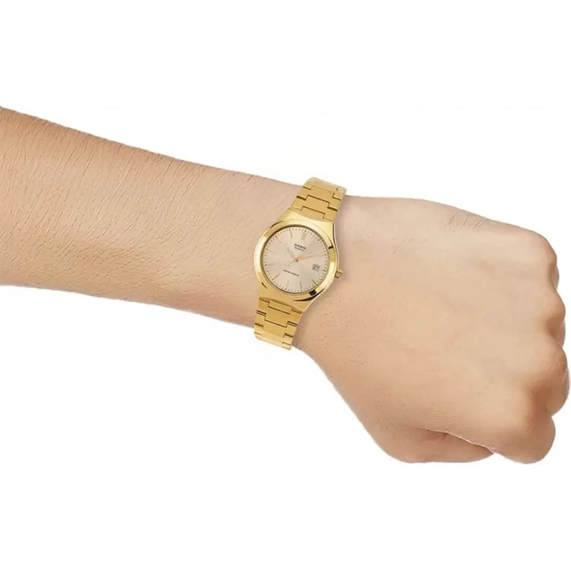 RELOJ MTP-1170N-9A HOMBRE ACERO DORADO - 5