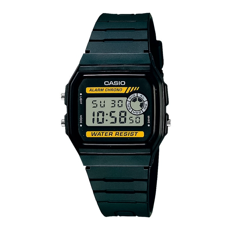 RELOJ CASIO F-94WA-9D HOMBRE RESINA NEGRO - 1