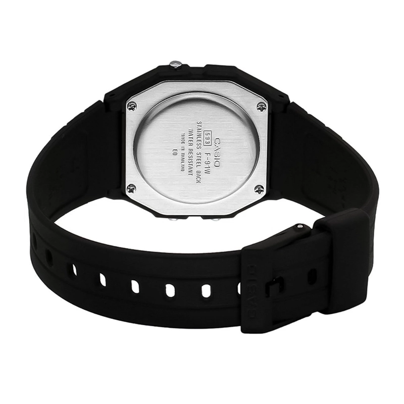 RELOJ CASIO F-94WA-9D HOMBRE RESINA NEGRO - 4