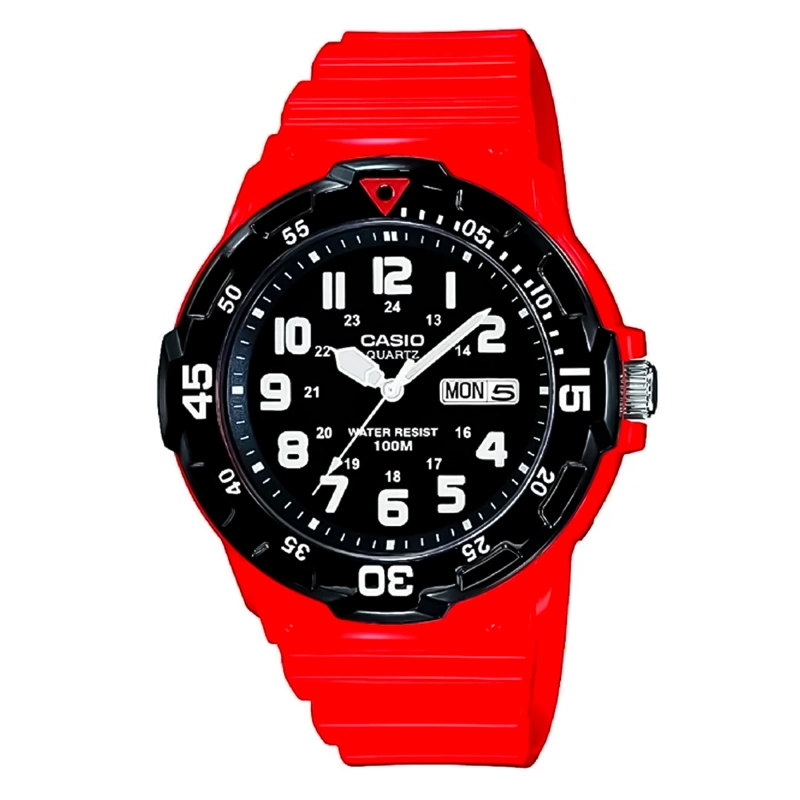 RELOJ CASIO MRW-200HC-4BVDF HOMBRE RESINA ROJO - 1