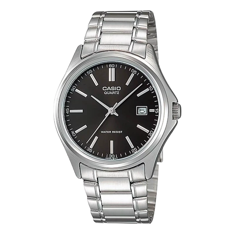 RELOJ CASIO MTP-1183A-1A PLATEADO NEGRO HOMBRE - 1