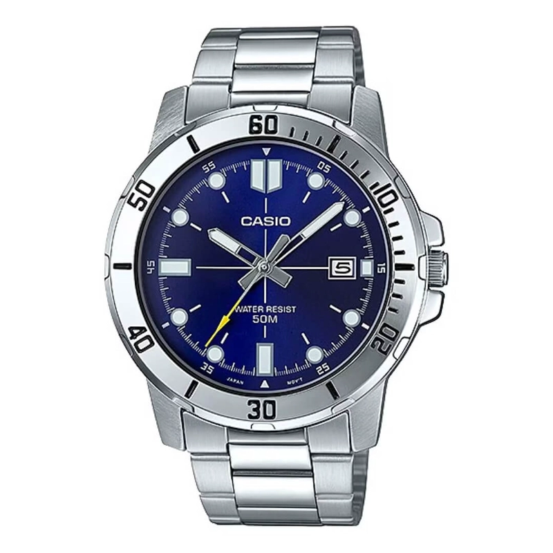 RELOJ CASIO MTP-VD01D-2E ACERO PLATEADO HOMBRE - 1