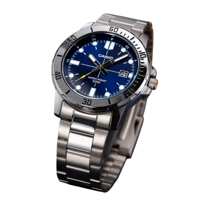 RELOJ CASIO MTP-VD01D-2E ACERO PLATEADO HOMBRE - 3