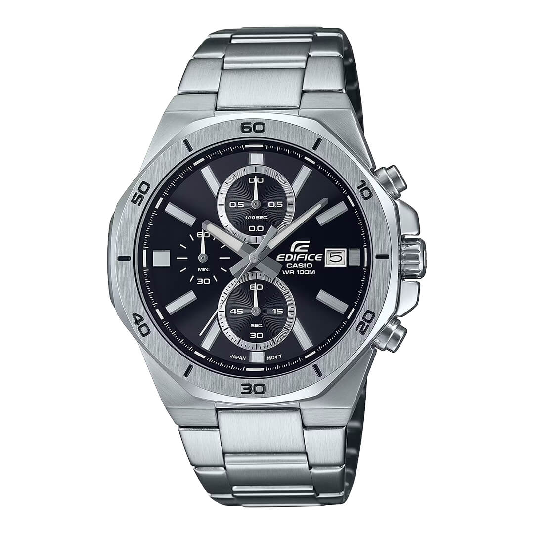 RELOJ EDIFICE EFV-640D-1A HOMBRE ACERO NEGRO - 1