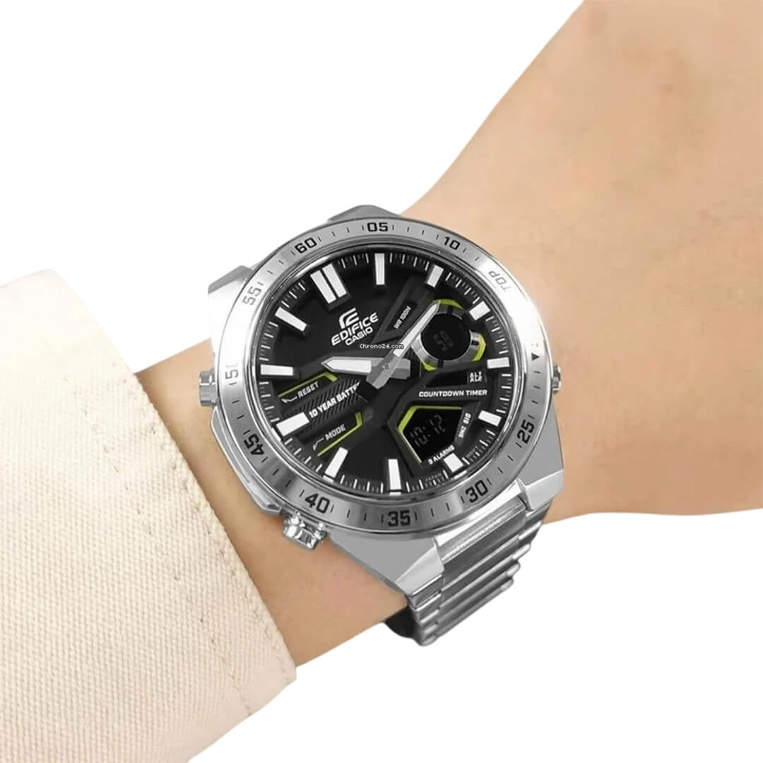 RELOJ EDIFICE EFV-C110DC-1A3V HOMBRE ACERO PLATEADO - 3