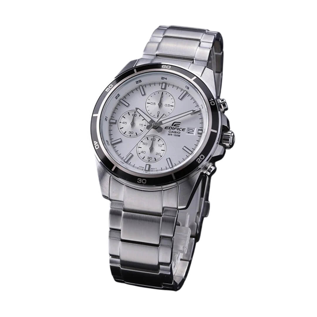 RELOJ EDIFICE EFR-526D-7AV HOMBRE ACERO BLANCO - 3