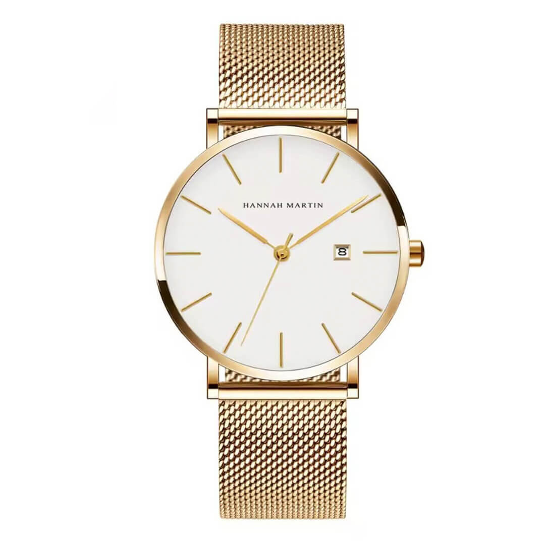 RELOJ HANNAH MARTIN HAN-36 HOMBRE ACERO DORADO - 1