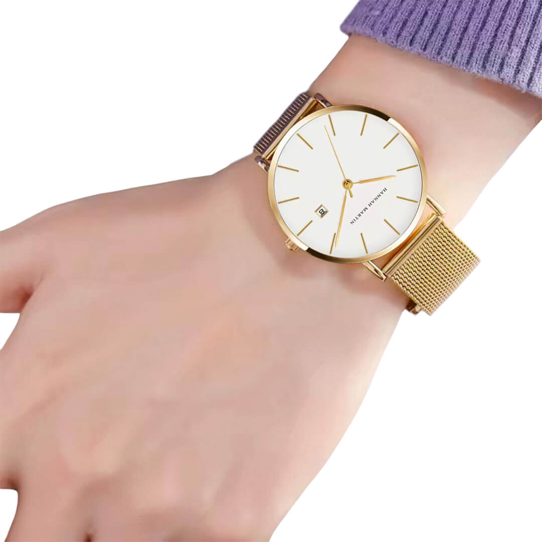 RELOJ HANNAH MARTIN HAN-36 HOMBRE ACERO DORADO - 3