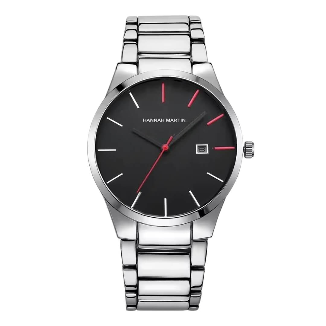 RELOJ HANNAH MARTIN HAN-43 HOMBRE ACERO PLATEADO - 1