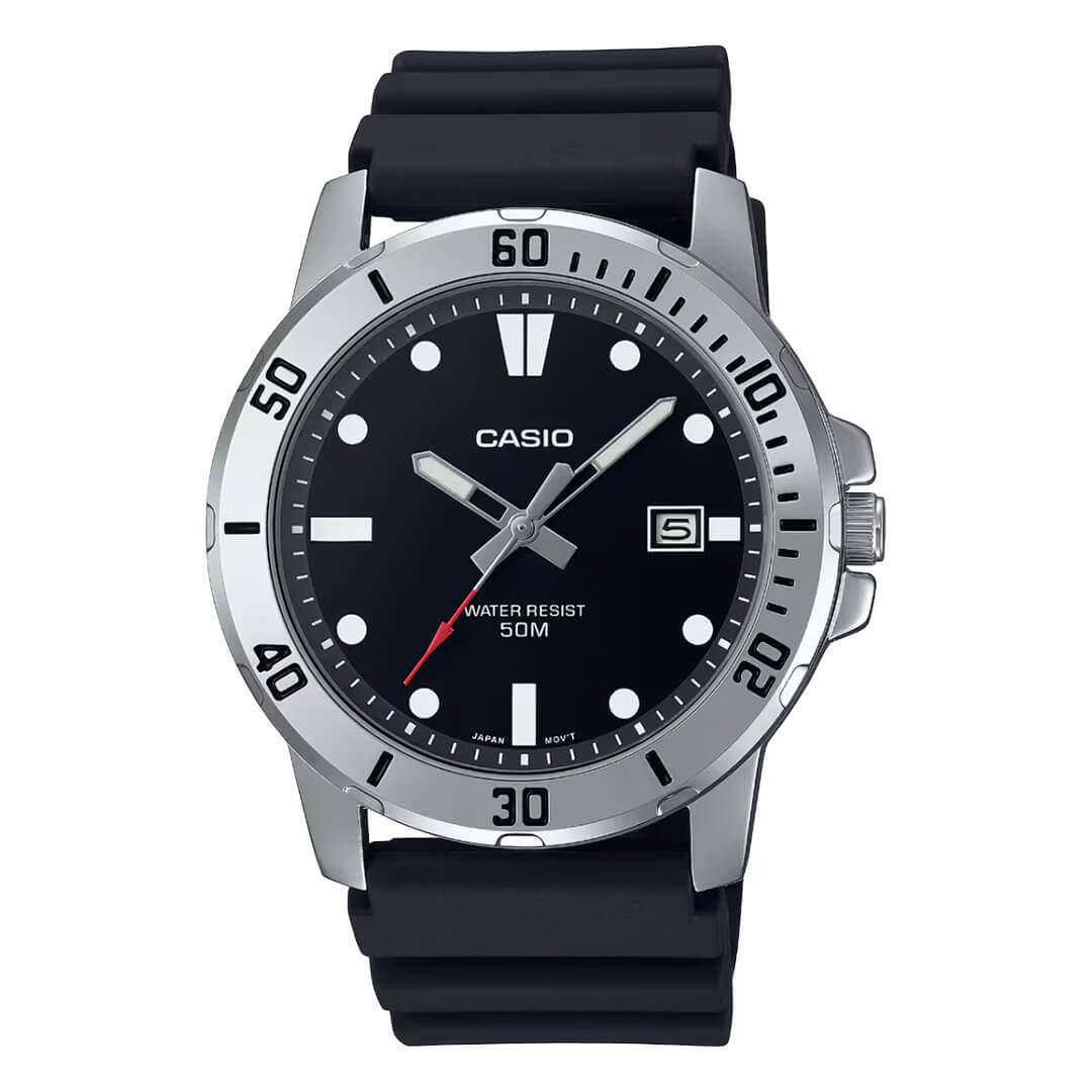 RELOJ CASIO MTP-VD01-1EV HOMBRE RESINA NEGRO - 1