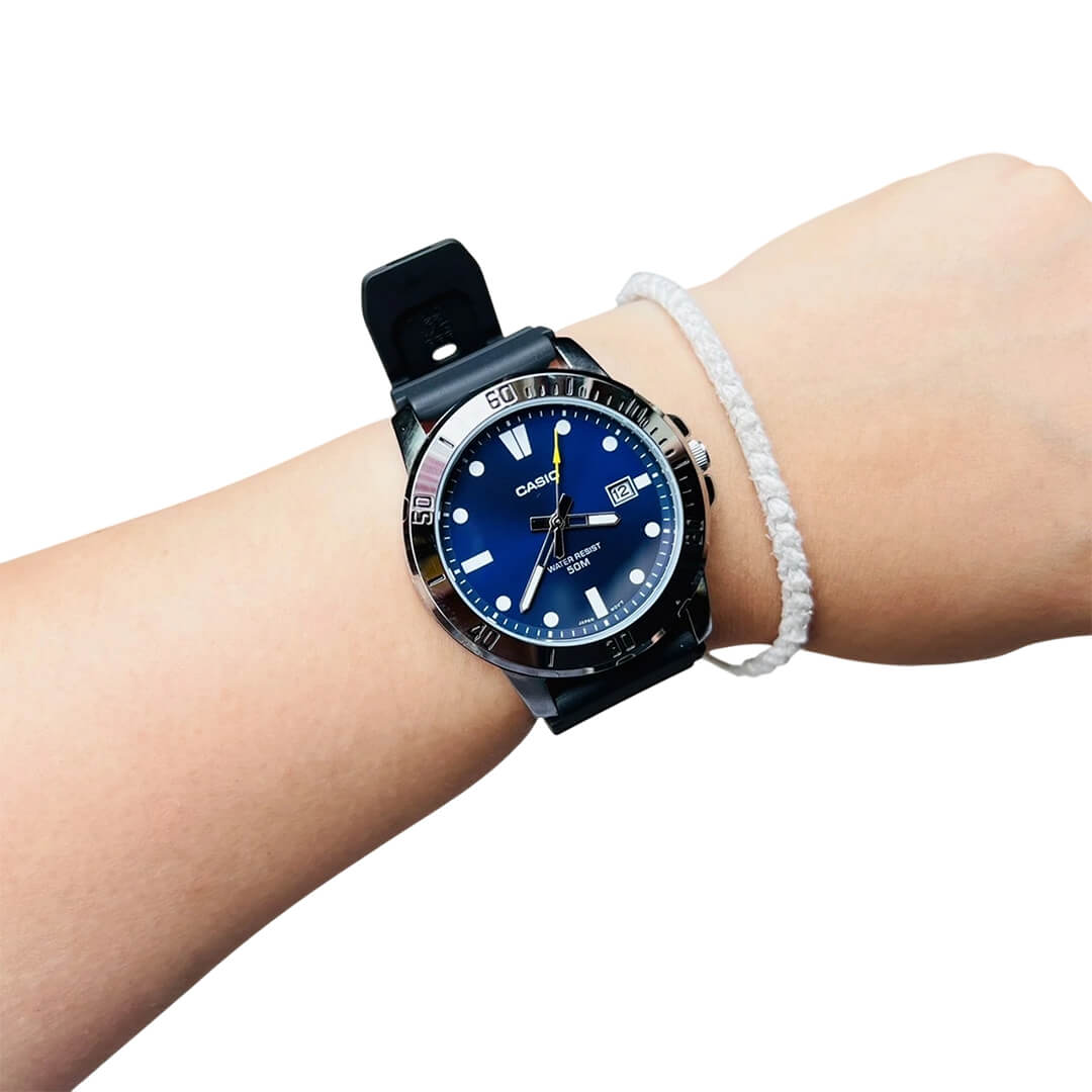 RELOJ CASIO MTP-VD01-2E HOMBRE RESINA NEGRO - 3