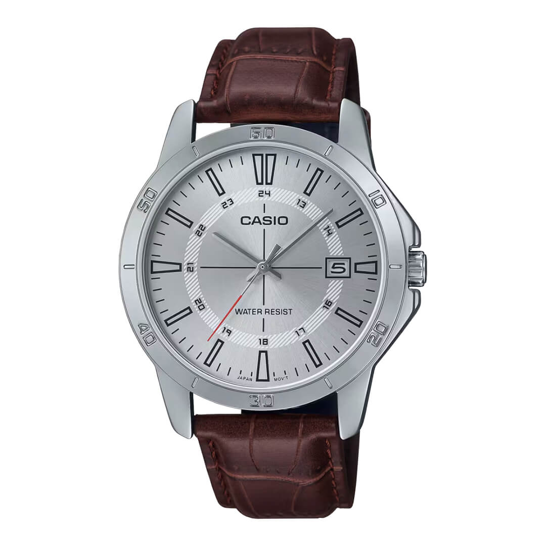 RELOJ CASIO MTP-V004L-7C CUERO MARRÓN HOMBRE - 1