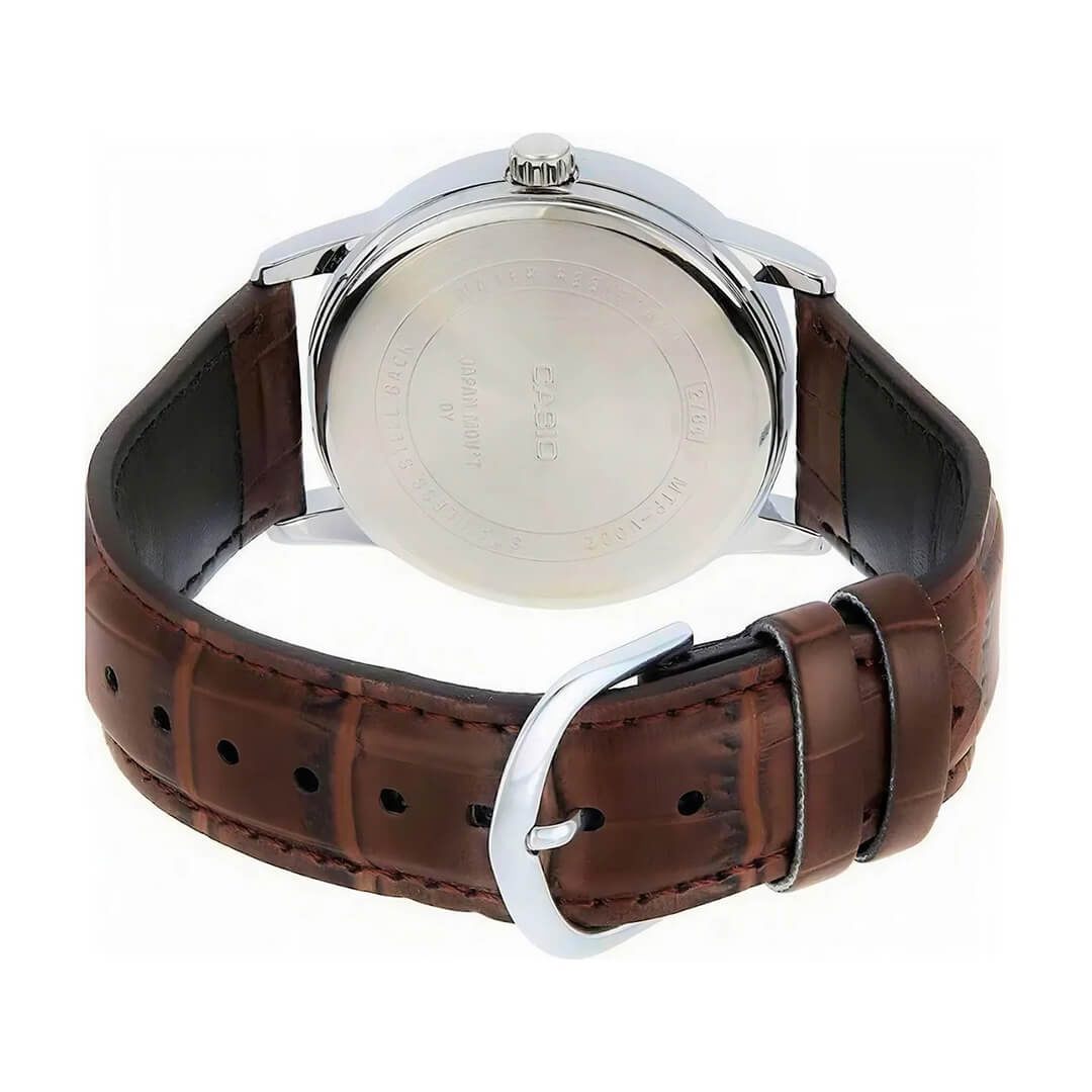 RELOJ CASIO MTP-V004L-7C CUERO MARRÓN HOMBRE - 4