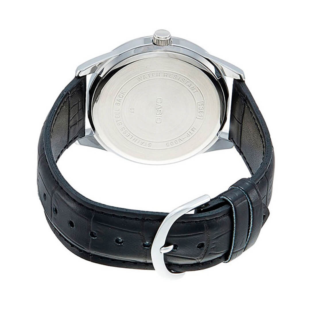 RELOJ CASIO MTP-V005L-1B4 HOMBRE CUERO NEGRO - 4