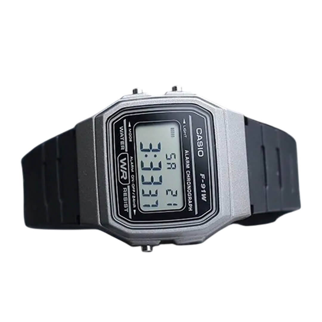 RELOJ CASIO F-91WM-1BD HOMBRE RESINA NEGRO - 2