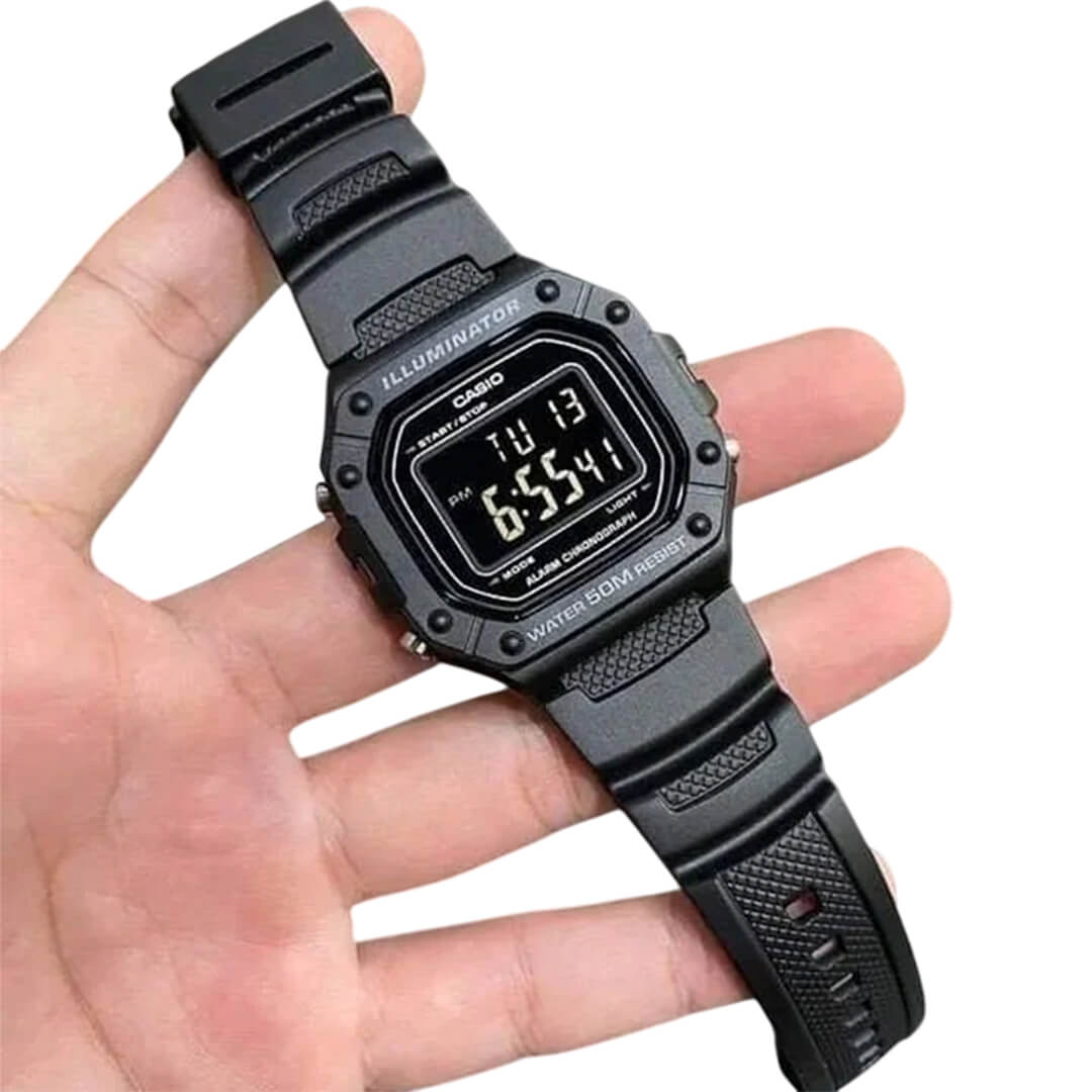 RELOJ CASIO W-218H-1BV HOMBRE RESINA NEGRO - 3