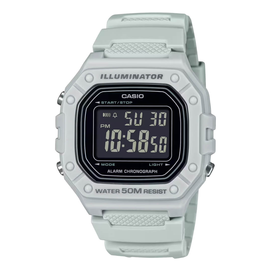 RELOJ CASIO W-218H-8BV HOMBRE RESINA GRIS - 1