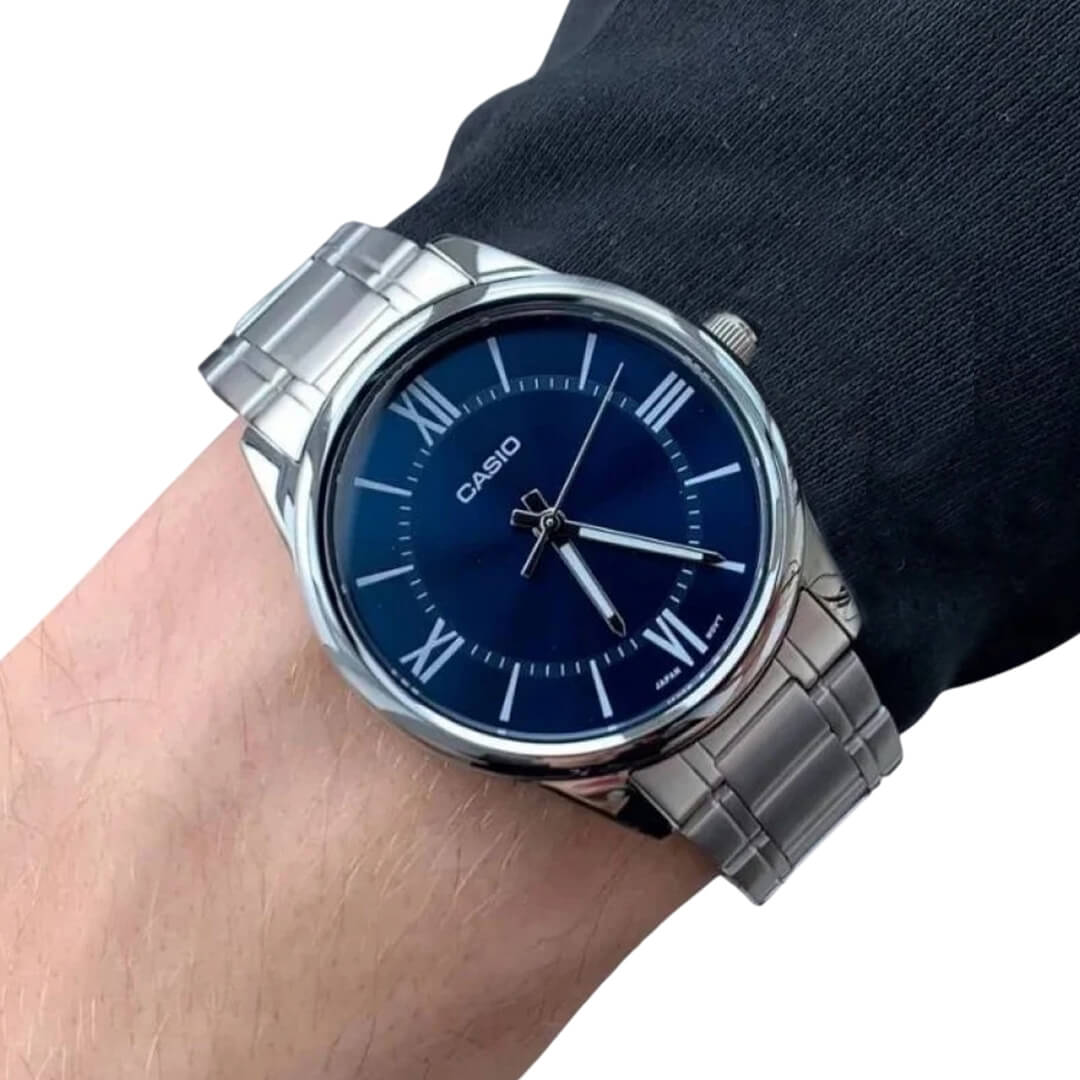 RELOJ CASIO MTP-V005D-2B5 HOMBRE ACERO PLATEADO - 3