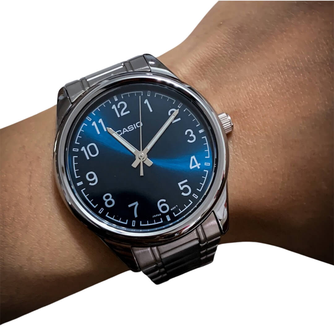 RELOJ CASIO MTP-V005D-2B4 HOMBRE ACERO PLATEADO - 4