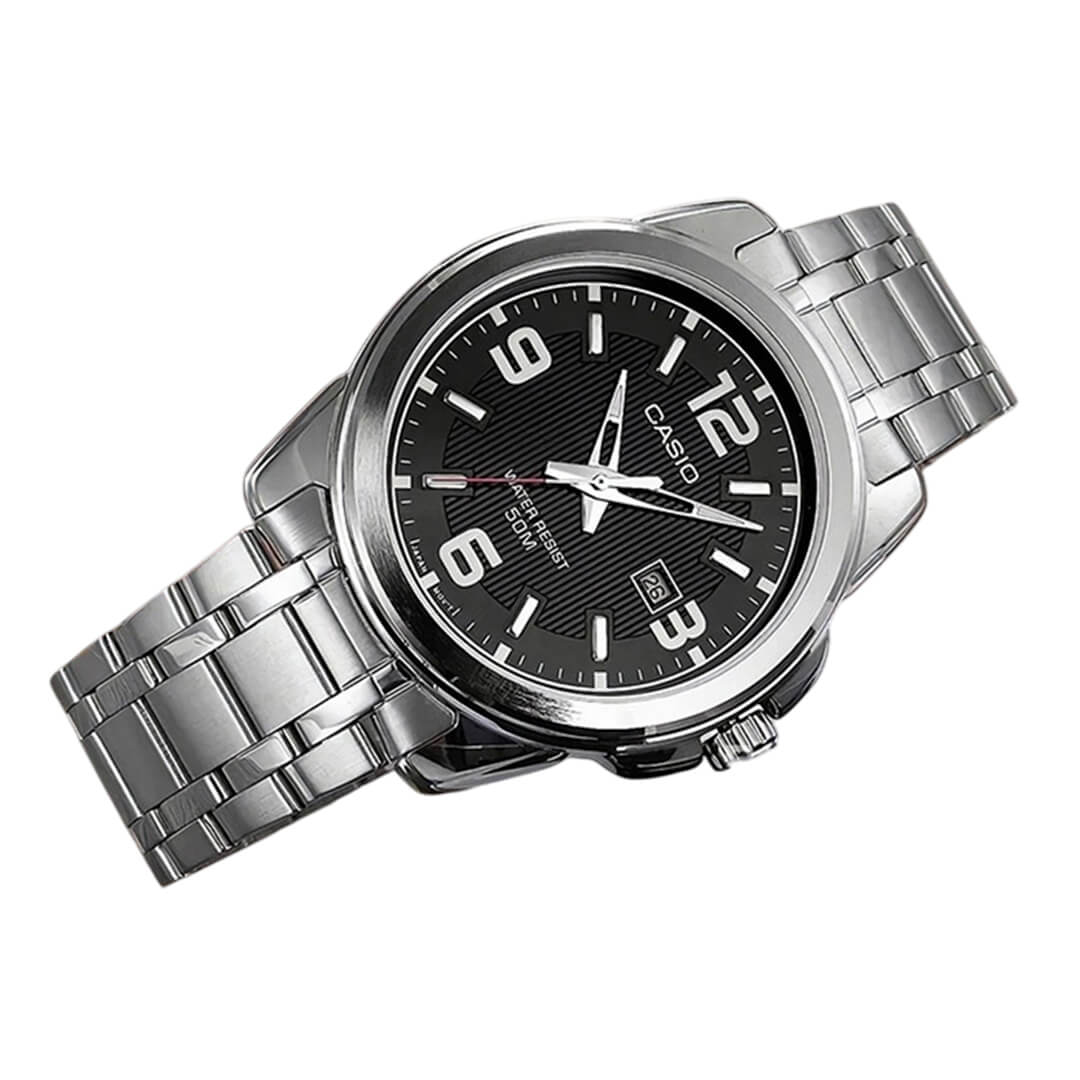 RELOJ CASIO MTP-1314D-1A HOMBRE ACERO PLATEADO - 2