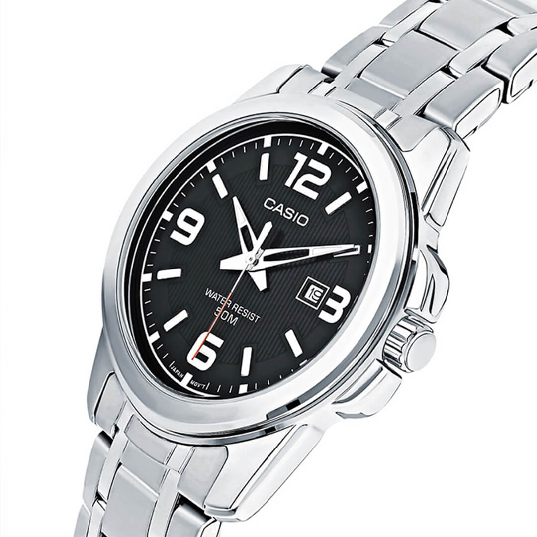 RELOJ CASIO MTP-1314D-1A HOMBRE ACERO PLATEADO - 3