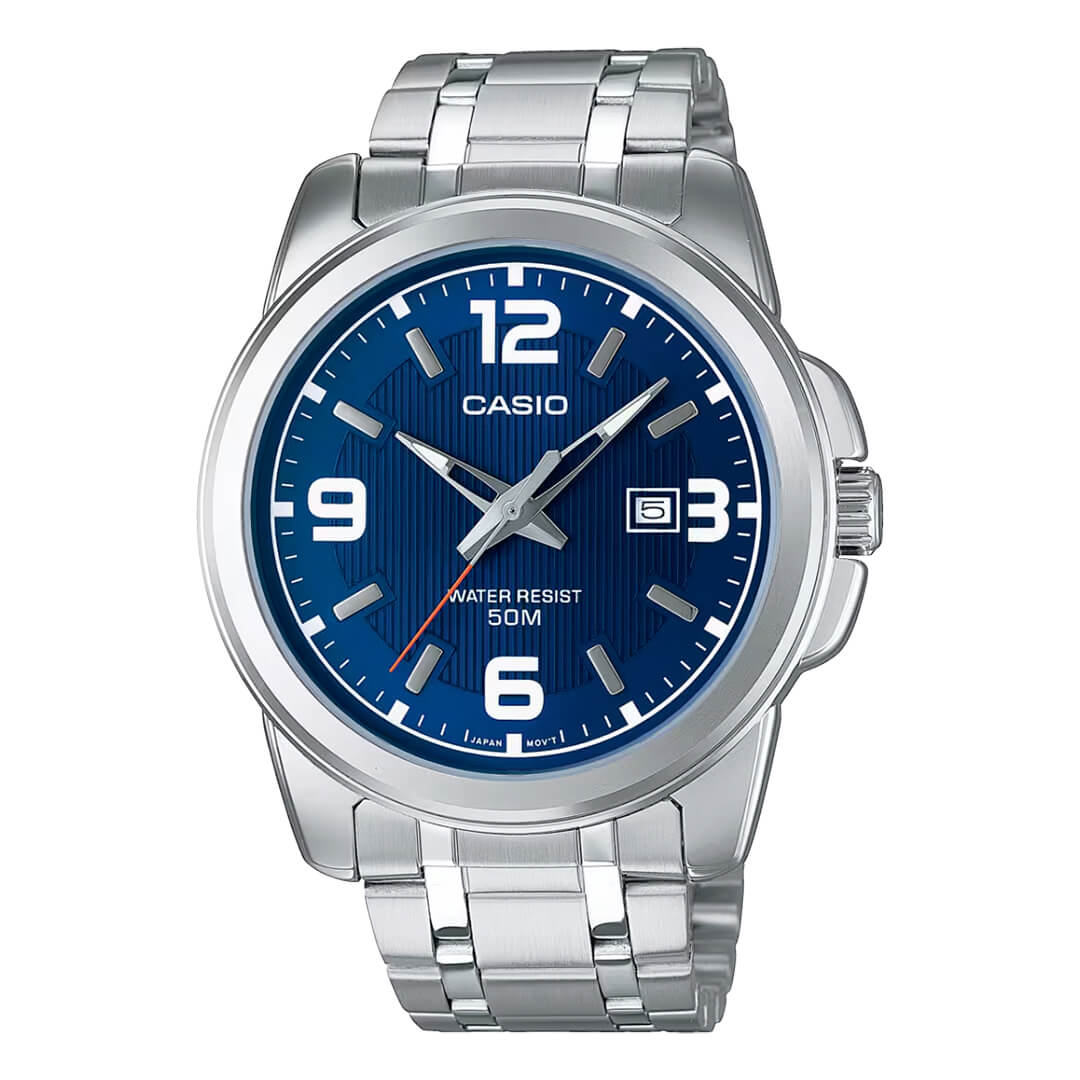 RELOJ CASIO MTP-1314D-2A HOMBRE ACERO PLATEADO - 1