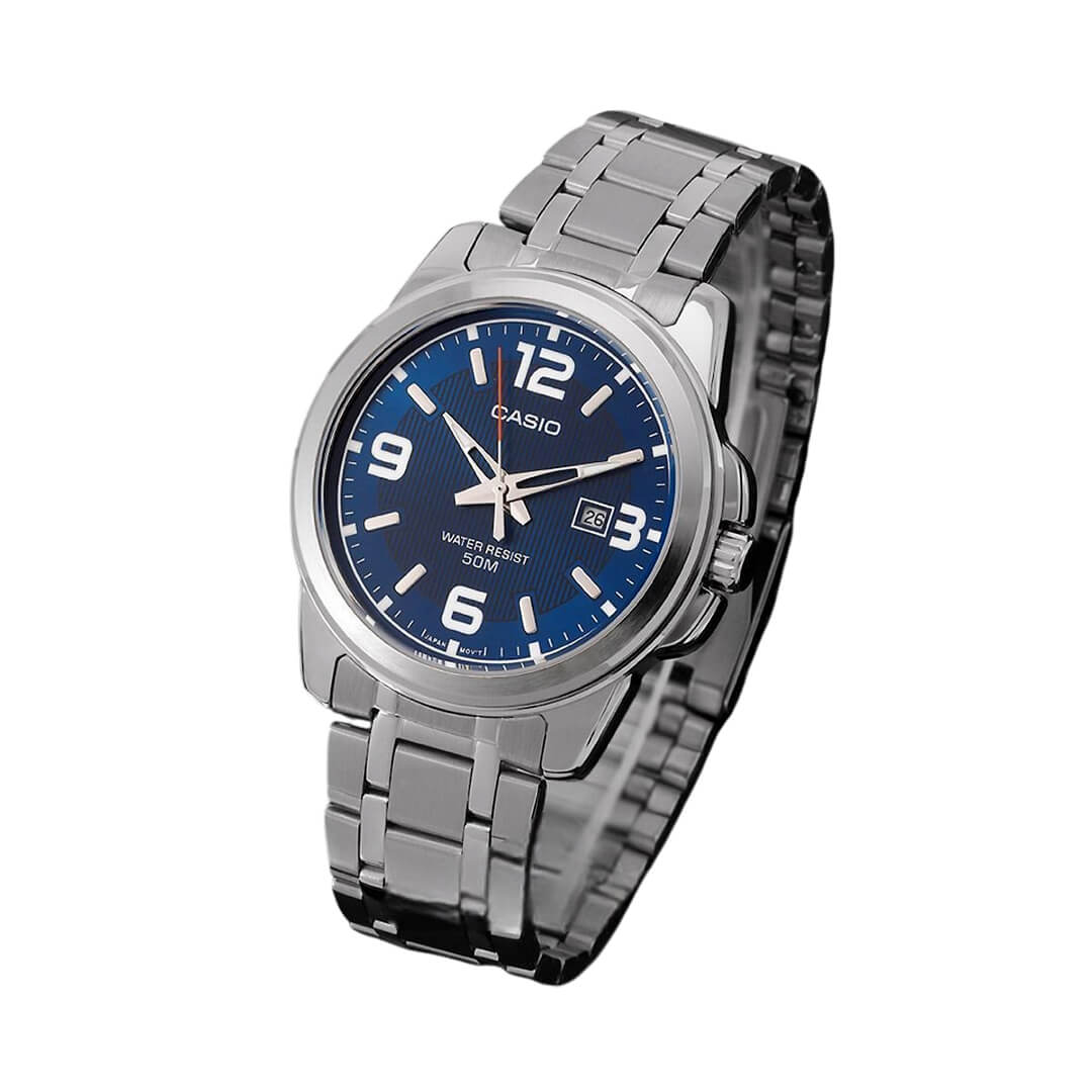 RELOJ CASIO MTP-1314D-2A HOMBRE ACERO PLATEADO - 2