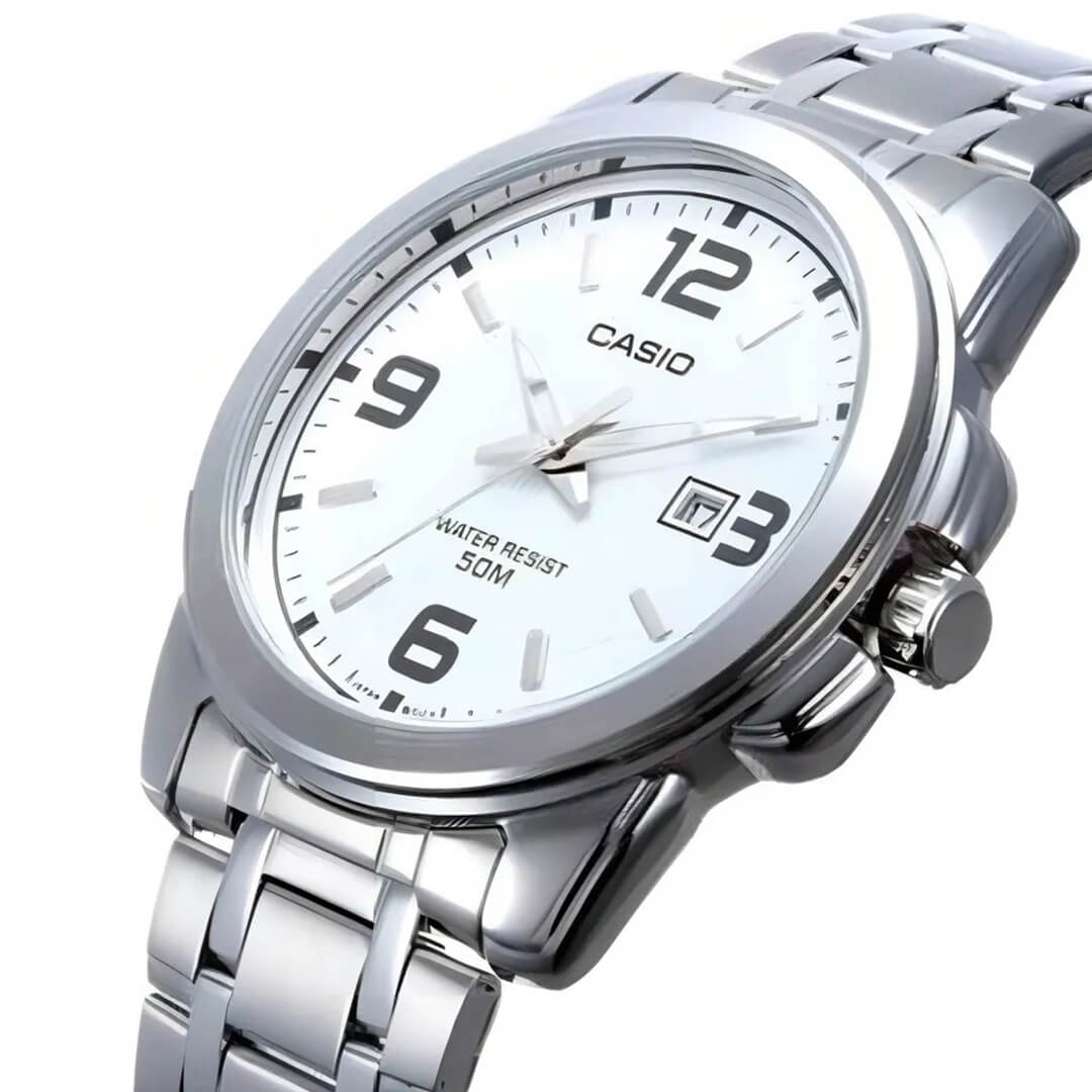 RELOJ CASIO MTP-1314D-7AV HOMBRE ACERO PLATEADO - 3