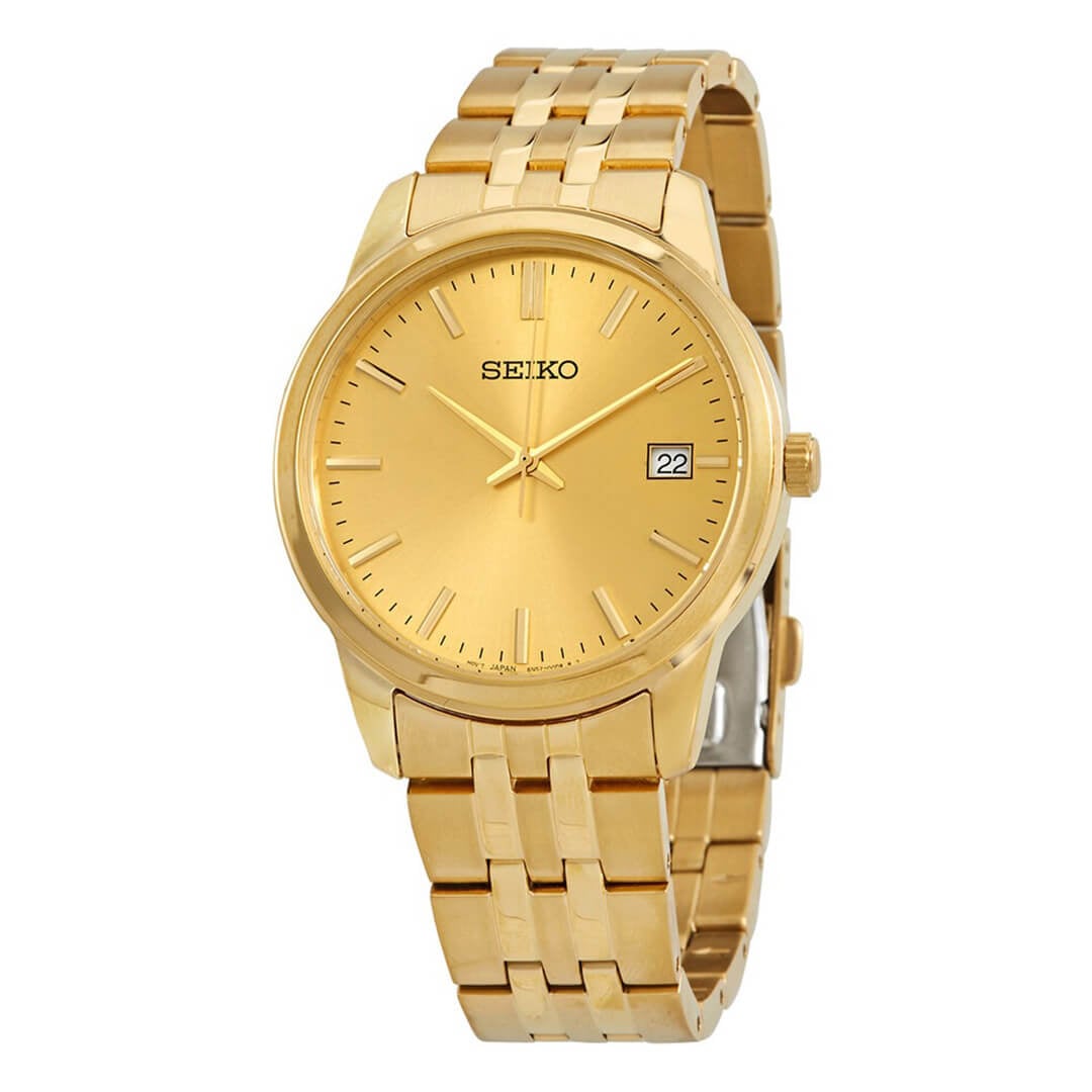 RELOJ SEIKO ESSENTIALS SUR442 HOMBRE ACERO DORADO - 1