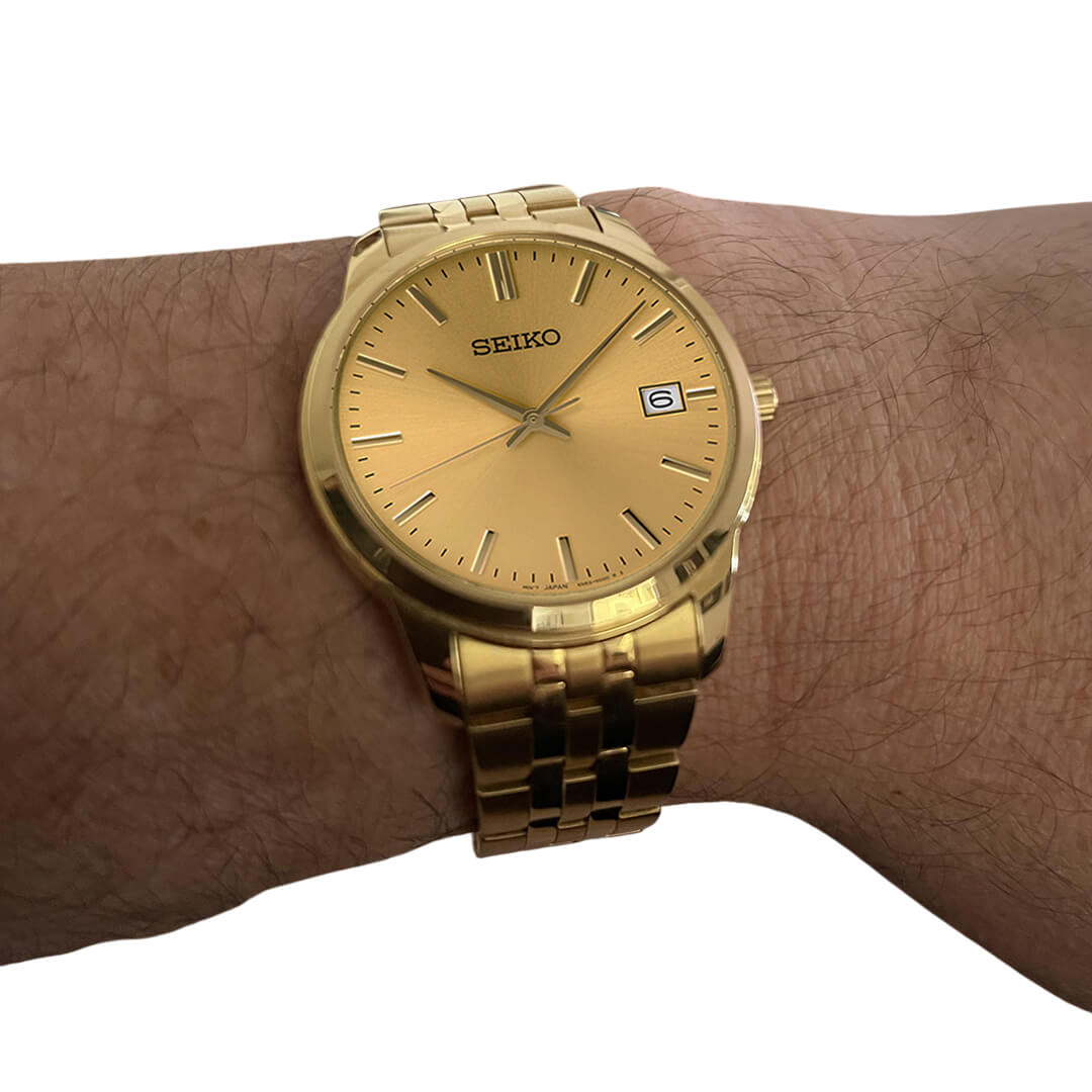 RELOJ SEIKO ESSENTIALS SUR442 HOMBRE ACERO DORADO - 3