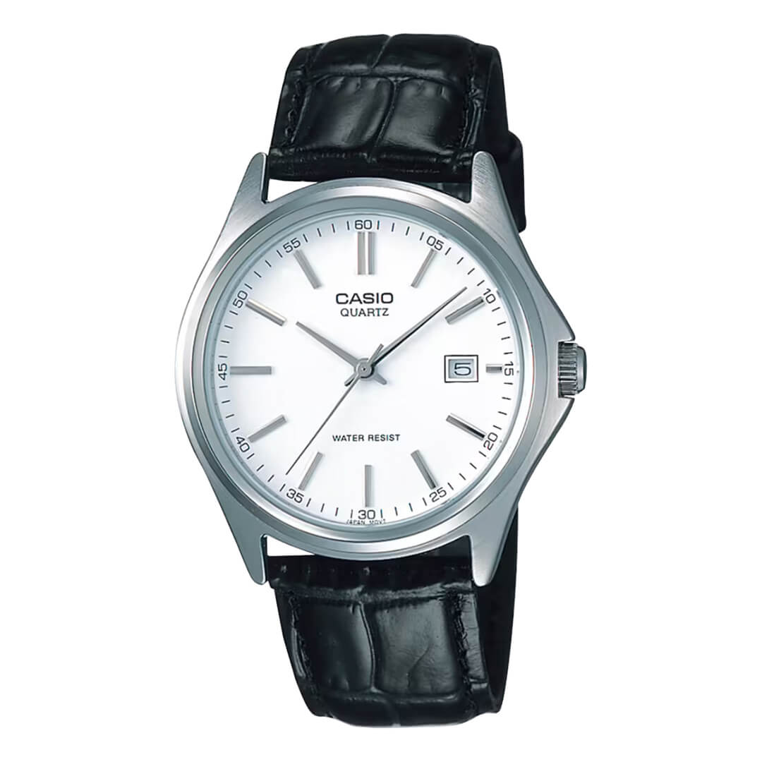 RELOJ CASIO MTP-1183E-7ADF HOMBRE CUERO NEGRO - 1
